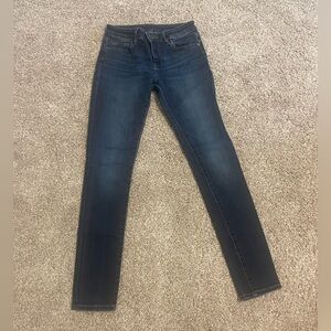 DL1961 Indigo Blue Jeans with Brass Detail